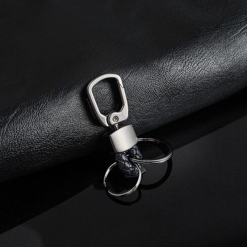 Key Ring Clip, Car Keychain Clip, Key Chain Ring for Men and Women (Black) in Kuwait