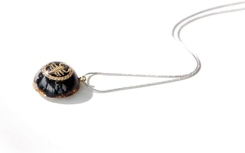 Energy Choker Necklace For Women With 12 Zodiac Sign Quartz Pendant, Orgone Amulet For Protection Jewelry in Saudi Arabia