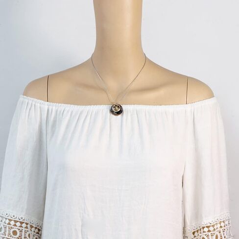 Energy Choker Necklace For Women With 12 Zodiac Sign Quartz Pendant, Orgone Amulet For Protection Jewelry in Saudi Arabia