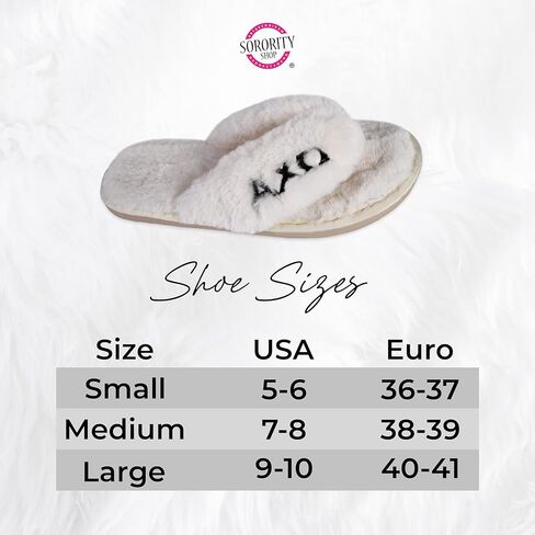 Sorority Shop Kappa Delta Fuzzy Slippers Women in Saudi Arabia