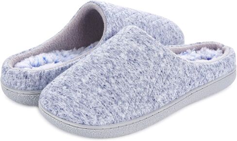 Floopi Slippers for Women Indoor Outdoor Faux Sherpa Fur W/Warm Fleece Lined Clog Slipper W/Memory Foam in Saudi Arabia