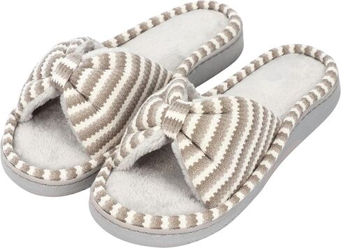 Women Summer Slippers Open Toe Slippers Memory Foam Anti-slip Shoes | Indoor Outdoor House Gifts for Christmas in Saudi Arabia