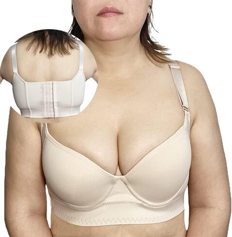 Filifit Sculpting Uplift Bra,Women Deep Cup Bra Maureenedd Bra Hide Back Fat Full Coverage Bra Push Up Sports Bras in Saudi Arabia
