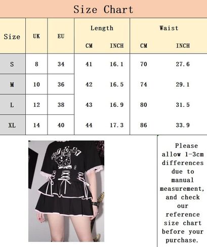 Black Gothic Mini Skirt for Women Pink Lace Tied High Waist Layer Flare Skirt in Saudi Arabia