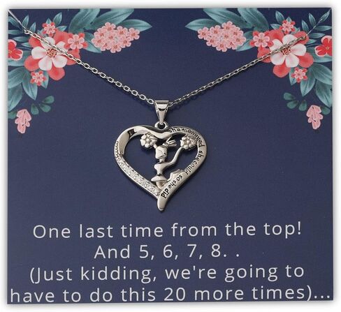 PLITI Cheerleading Necklace For Girls Cheerleader Gift Cheer Team Inspirational Gift She Believed She Could So She Did Gift For Cheerleaders in Saudi Arabia