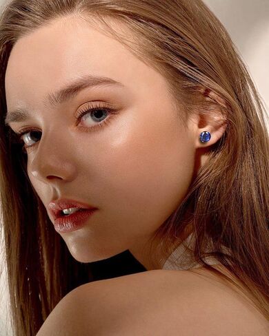 8 أزواج من الأقراط المصنوعة من الفولاذ المقاوم للصدأ غير المثقوبة بألوان مكعبة الزركونيوم مجموعة أقراط مغناطيسية للنساء والرجال in Kuwait