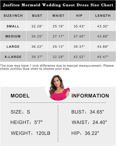 فستان Jusfitsu نسائي برقبة مربعة متوسط ​​الطول وأكمام مكشكشة in Kuwait