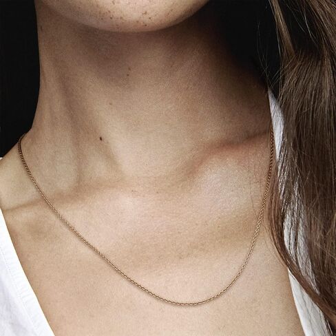 PANDORA Silver Chain with 14K Rose Gold Plating in Saudi Arabia