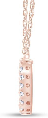 AFFY Round Cut Cubic Zirconia Horseshoe Pendant in14K Gold Over Sterling Silver in Saudi Arabia