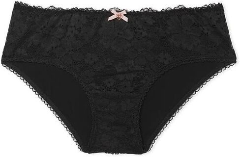 Victoria's Secret Lace-Front Hiphugger Panty, Black, XX-Large (BBV Recycled) in Saudi Arabia