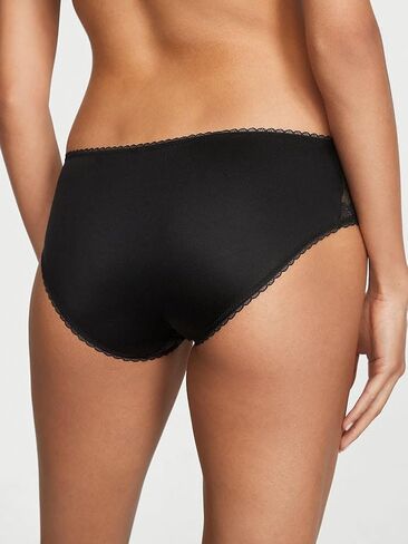 Victoria's Secret Lace-Front Hiphugger Panty, Black, XX-Large (BBV Recycled) in Saudi Arabia