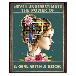 Motivational Girl Room Decor LARGE 11x14 - Inspirational Wall Art - positive Quotes - Motivational poster for Teen Girls Room - Classroom Decorations - Encouragement Gifts for Daughter - Inspiration
