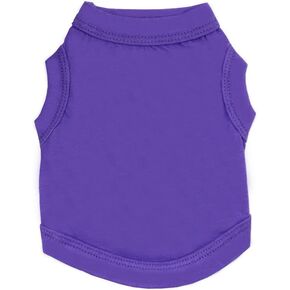 Alroman Dogs Shirts Purple Vest Clothing for Dogs Cats M Dog Vacation Shirt Male Female Dog Clothing Puppy Summer Clothes Girls Boys Cotton Summer Shirt Small Dog Cat Pet Clothes Vest T-Shirt Apparel