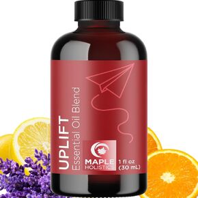 Uplift Aromatherapy Essential Oil Blend - Happy Calming Essential Oils for Diffusers for Home and Travel with Citrus Oils and Pure Aromatherapy Oils