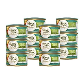Purina Fancy Feast Medleys Wet Cat Food Pate, White Meat Chicken Primavera Pate with Tomatoes, Carrots & Spinach, Canned Wet Cat Food, 3-Ounce Can (Pack of 12)