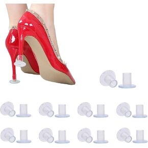30 Pairs Clear High Heel Protectors for Shoes, Stoppers for Walking on Grass, Small/Middle/Large