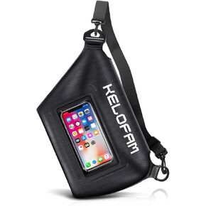 kelofam Waterproof Bag for Swimming, IPX8 Cell Phone Dry Bags waterproof with Waist Strap, Keep Your Valuables Dry, Perfect for Swimming Snorkeling Boating Kayaking Beach Pool Water Park