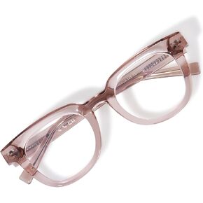 OPTOFENDY Oversized Blue Light Blocking Glasses for Women, TR90 Square Computer Eyeglasses, Anti Eyestrain & UV Protection