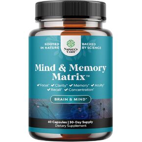 Better Memory and Focus Supplement for Adults - Advanced Memory Supplement for Brain Health Faster Recall and Mental Focus with Phosphatidylserine - Brain Supplement for Memory and Focus Support