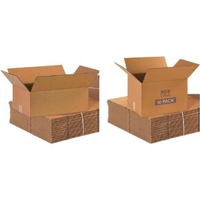 BOX USA 17 x 13 x 7 Corrugated Cardboard Boxes, Medium 17'L x 13'W x 7'H, Pack of 25 | Shipping, Packaging, Moving, Storage Box for Home or Business, Strong Wholesale Bulk Boxes
