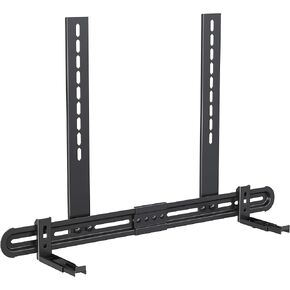 USX MOUNT Universal Soundbar Mount Sound Bar Mounting Bracket to TV, Soundbar Wall Mount Fits 3 Options with Hole/Without Hole Installation, Extendable 3.4-6.06" No-Slip Base Holder, Max VESA 600x400