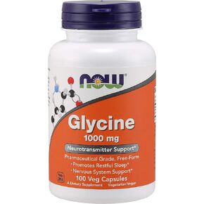 Now Foods Glycine 1000 mg - 100 VegiCapsules 2 Pack