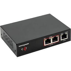 Gigabit Power-Over-Ethernet Extender, 60W PoE+ 10/100/1000 Mbps Extender No Power Required