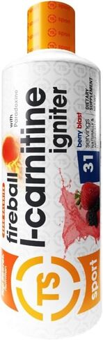 Top Secret Nutrition Fireball L-Carnitine Liquid w/Paradoxine, Apple, 16 Ounce in Saudi Arabia