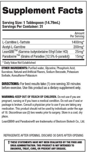 Top Secret Nutrition Fireball L-Carnitine Liquid w/Paradoxine, Apple, 16 Ounce in Saudi Arabia