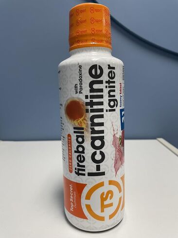 Top Secret Nutrition Fireball L-Carnitine Liquid w/Paradoxine, Apple, 16 Ounce in Saudi Arabia