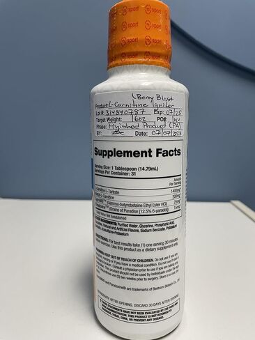 Top Secret Nutrition Fireball L-Carnitine Liquid w/Paradoxine, Apple, 16 Ounce in Saudi Arabia