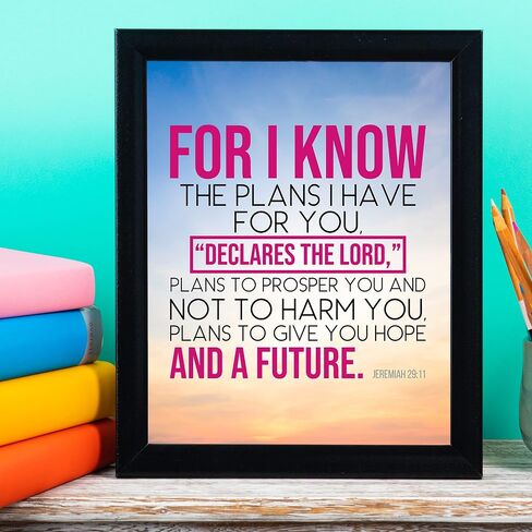 Help Comes From The Lord - Watercolor Christian Wall Decor Print, Mountain Landscape Bible Inspirational Wall Art For Living Room Decor Aesthetic, Home Decor, Office Decor, or Church, Unframed - 8x10 in Kuwait