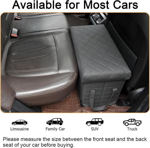 LIONROGE Car Back Seat Extender for Large Dogs up to 200lbs,Dog Car Back & Front Seat Extender with Storage,Prevent Your Dogs from Falling Off The Seat in Kuwait