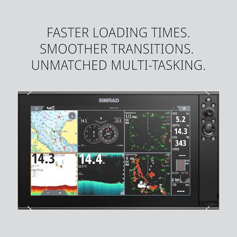 Simrad NSS12 Evo3S - جهاز رسم الخرائط متعدد الوظائف مقاس 12 بوصة مع مخططات C-MAP المحملة مسبقًا في الولايات المتحدة، 000-15403-002 in Kuwait