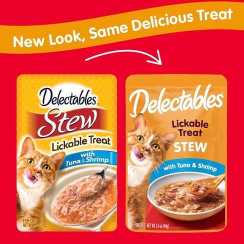 Hartz Delectables Stew Lickable Wet Cat Treats for Adult & Senior Cats, Variety Pack, 30 Count in Saudi Arabia