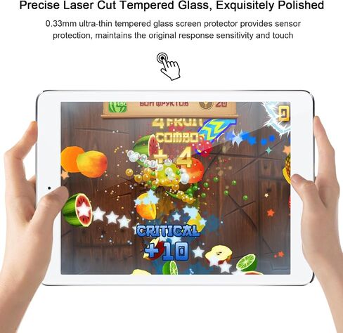 SIBEITU 2 Pack Screen Protector Compatible with iPad 9th 8th 7th Generation 10.2 Inch Model A2602 A2197, Tempered Glass Film Guard for iPad 9th Gen 2021 2020 2019 Released. in Saudi Arabia