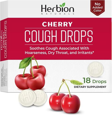 Herbion Naturals Cough Drops with Natural Honey Lemon Flavor, Dietary Supplement, for Adults and Children Over 6 Years, 25 Drops in Kuwait