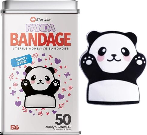 BioSwiss Bandages, Baby Dino Shaped Self Adhesive Bandage, Latex Free Sterile Wound Care, 24 Count in Kuwait