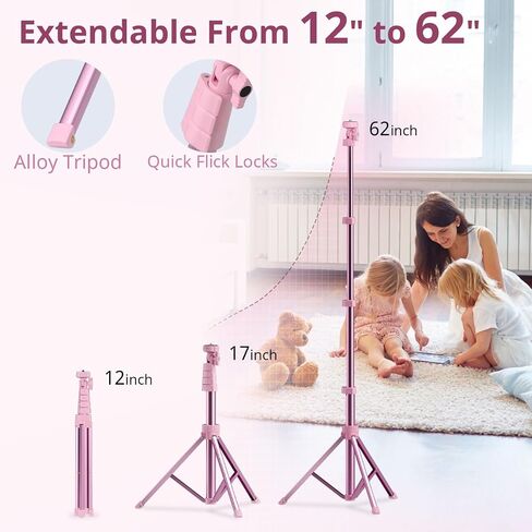 UBeesize 12 ؟؟ حلقة ضوء مع حامل ثلاثي، ضوء حلقة سيلفي مع 67 ؟؟ حامل ثلاثي، حلقة ضوء لتسجيل الفيديو؟ بث مباشر (يوتيوب، انستاجرام، تيك توك)، متوافق مع الهواتف والكاميرات ونحن in Kuwait