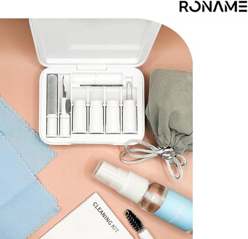 Multi-Function Cleaning Repair Kit with Soft Brush for iPhone, Cleaner Kit for Phone Charging Port & Speaker, Charger Cables, Headphones, Watch, iPhone, iPad, Camera(White) in Saudi Arabia