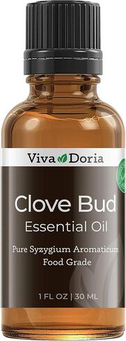 Viva Doria 100% Pure Clove Bud Essential Oil, Undiluted, Food Grade, 15 mL (0.5 fl oz) in Kuwait