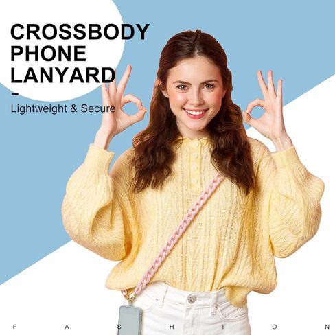مصارع 2 حزمة Crossbody الهاتف الحبل الأيدي الحرة الهاتف الخليوي الحبل قابل للتعديل سلسلة الهاتف حزام الهاتف Crossbody حزام سحر متوافق مع حالات الهواتف العالمية، 59 بوصة، ليوبارد وغير لامع الأسود in Saudi Arabia