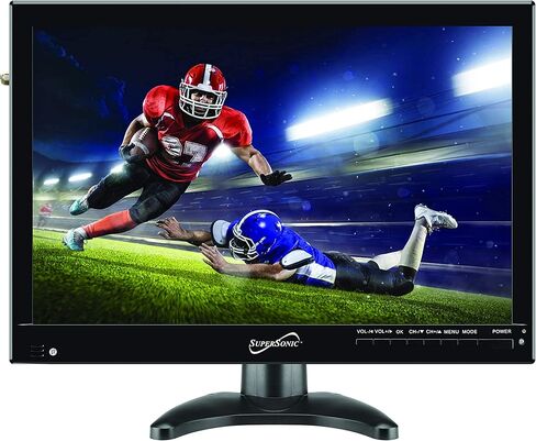 SuperSonic SC-195 Portable Widescreen LCD Display with Digital TV Tuner, USB/SD Inputs and AC/DC Compatible for RVs, 7-Inch in Saudi Arabia