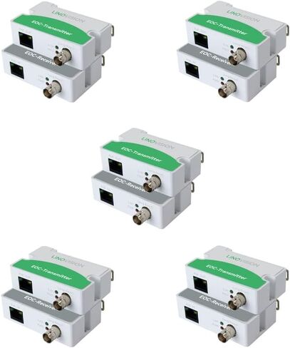 【مطور】محول لينوفيجن POE Over Coax EOC IP فوق محوري بحد أقصى 3000 قدم لنقل الطاقة والبيانات عبر كيبل محوري RG59 العادي لترقية نظام المراقبة التناظرية إلى نظام مراقبة IP in Kuwait