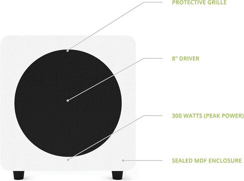 Kanto SUB8 8-inch Sealed Powered Subwoofer (Matte Black) in Saudi Arabia