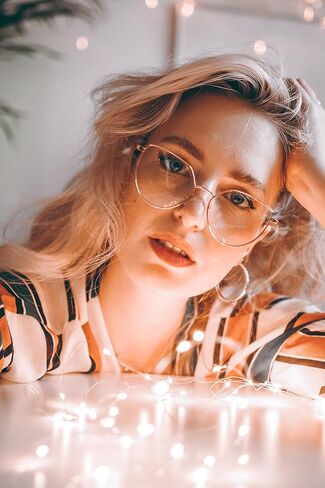 TIJN Irregular Cateye Blue Light Blocking Glasses, Computer Gaming Glasses Anti Eyestrain Bluelight Glasses for Women Men in Kuwait