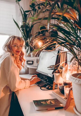 TIJN Irregular Cateye Blue Light Blocking Glasses, Computer Gaming Glasses Anti Eyestrain Bluelight Glasses for Women Men in Kuwait