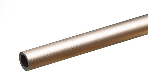 أنبوب ألومنيوم دائري K & S K&S 83062، 5/16 بوصة OD × 0.049 بوصة جدار × 12 بوصة طول، قطعة واحدة، صنع في الولايات المتحدة الأمريكية in Kuwait