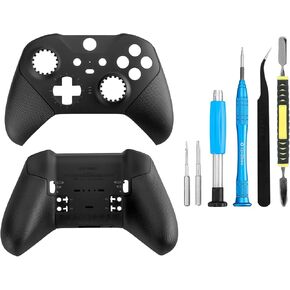 طقم اصلاح غطاء امامي خلفي بديل لوحدة تحكم Xbox One Elite Series 2 (ابيض)