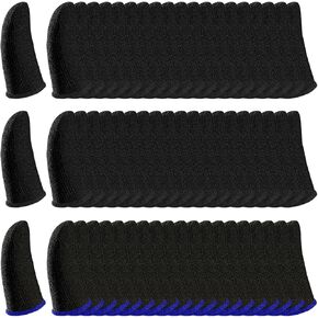 60 Pcs Gaming Finger Sleeves for Mobile Game, Anti-Sweat Breathable Seamless Thumb Finger Sleeve for League of Legend, PUBG, Rules of Survival, Knives Out, Fortnine